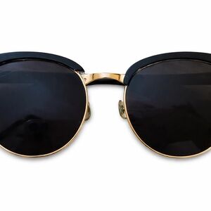 Gentle Monster Black and Gold Sunglasses